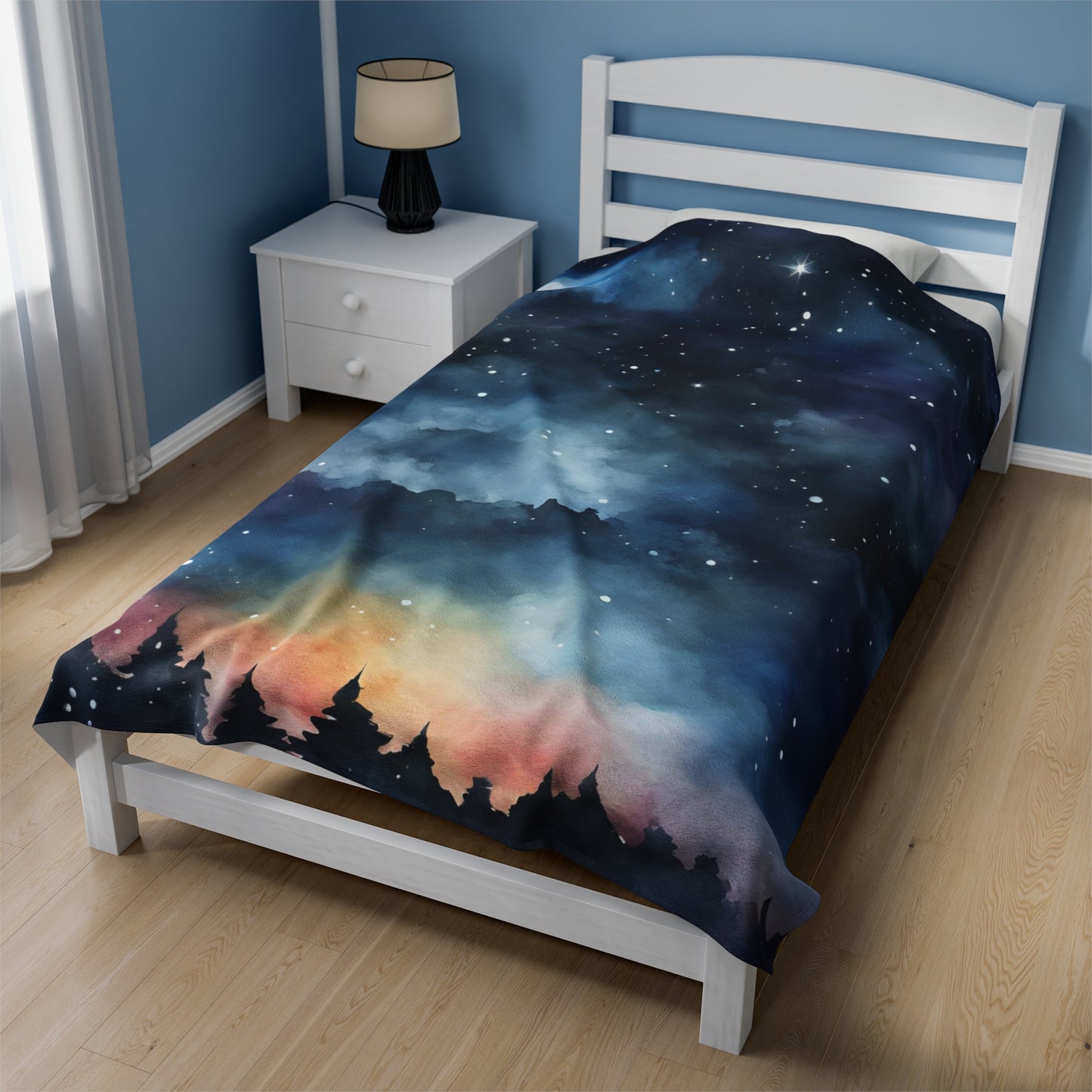 Starry Night Velvet Blanket