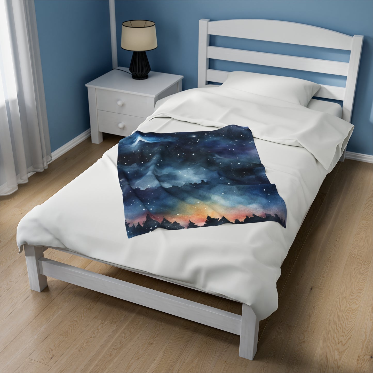 Starry Night Velvet Blanket