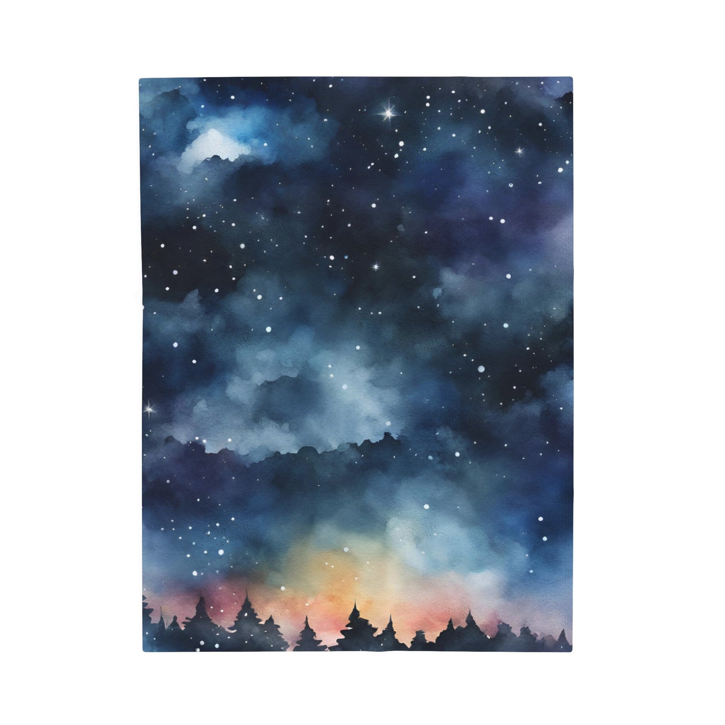 Starry Night Velvet Blanket