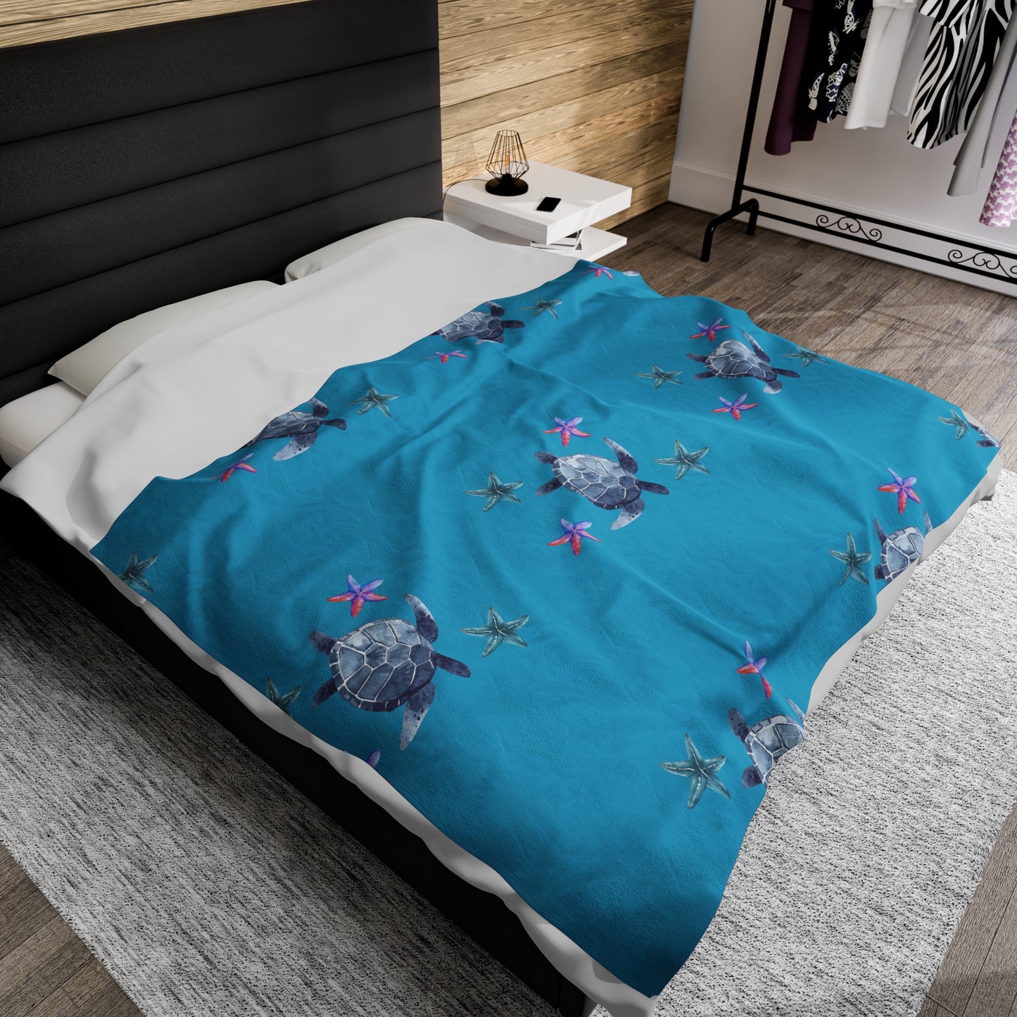 Velveteen Plush Turtle Blanket