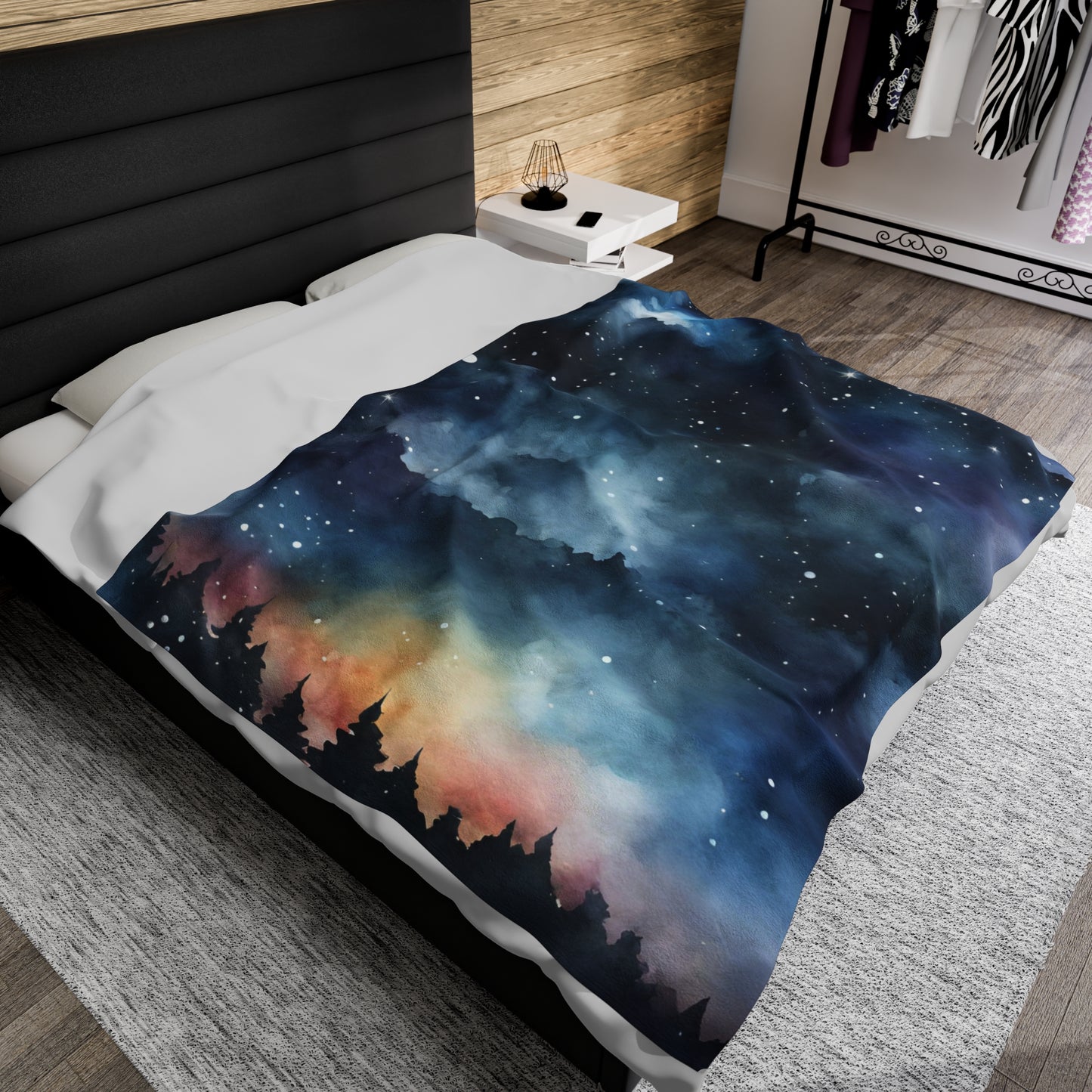 Starry Night Velvet Blanket