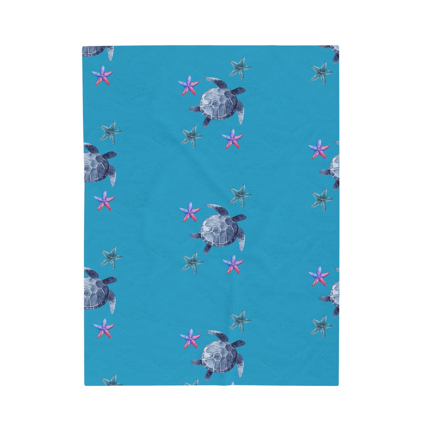 Velveteen Plush Turtle Blanket