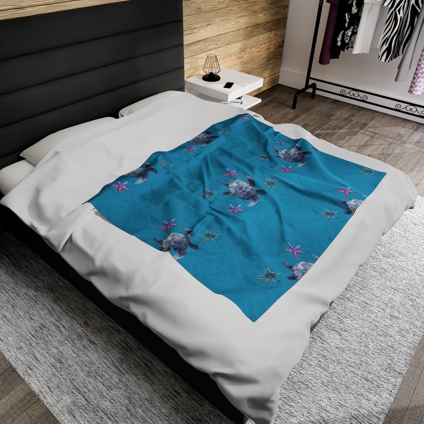 Velveteen Plush Turtle Blanket