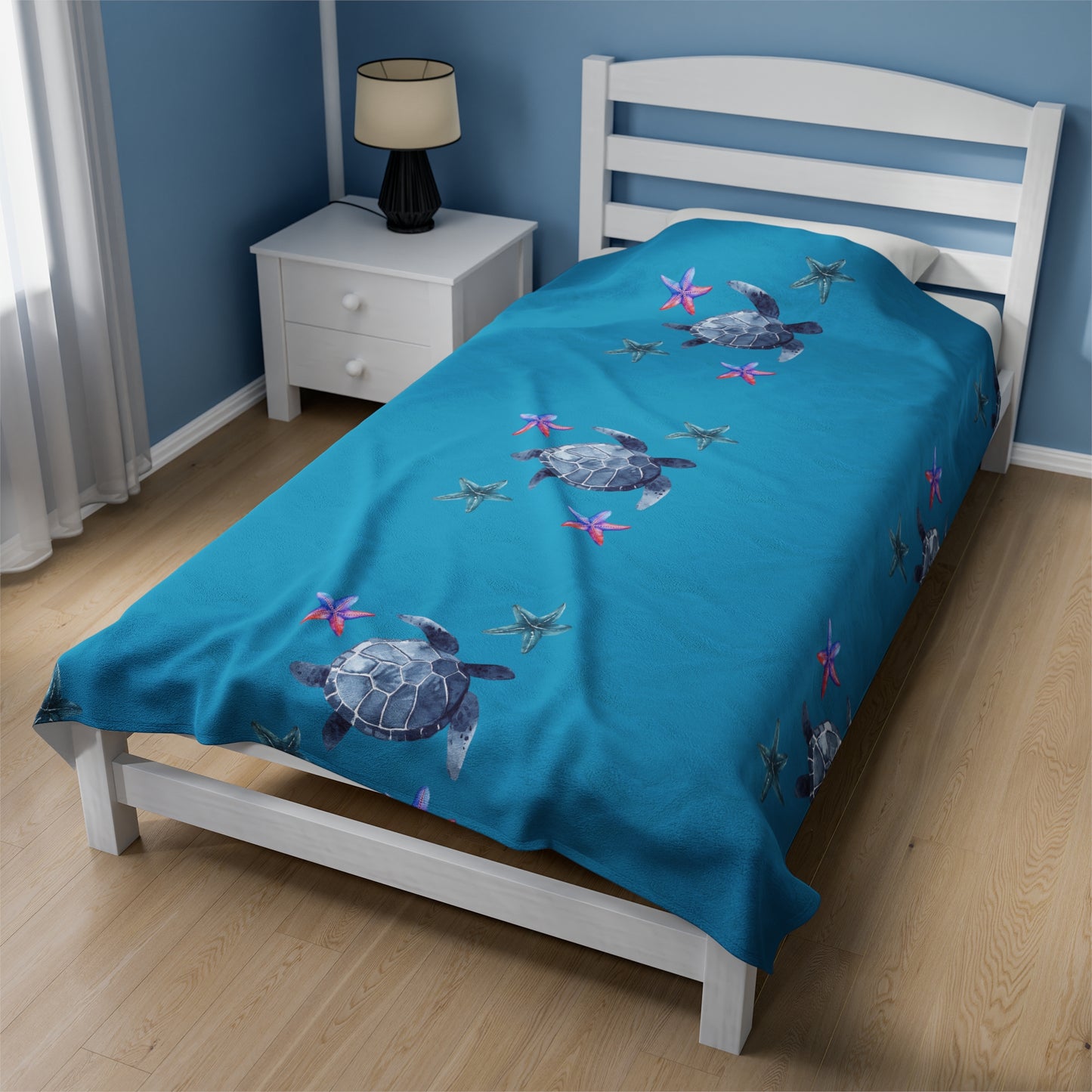 Velveteen Plush Turtle Blanket