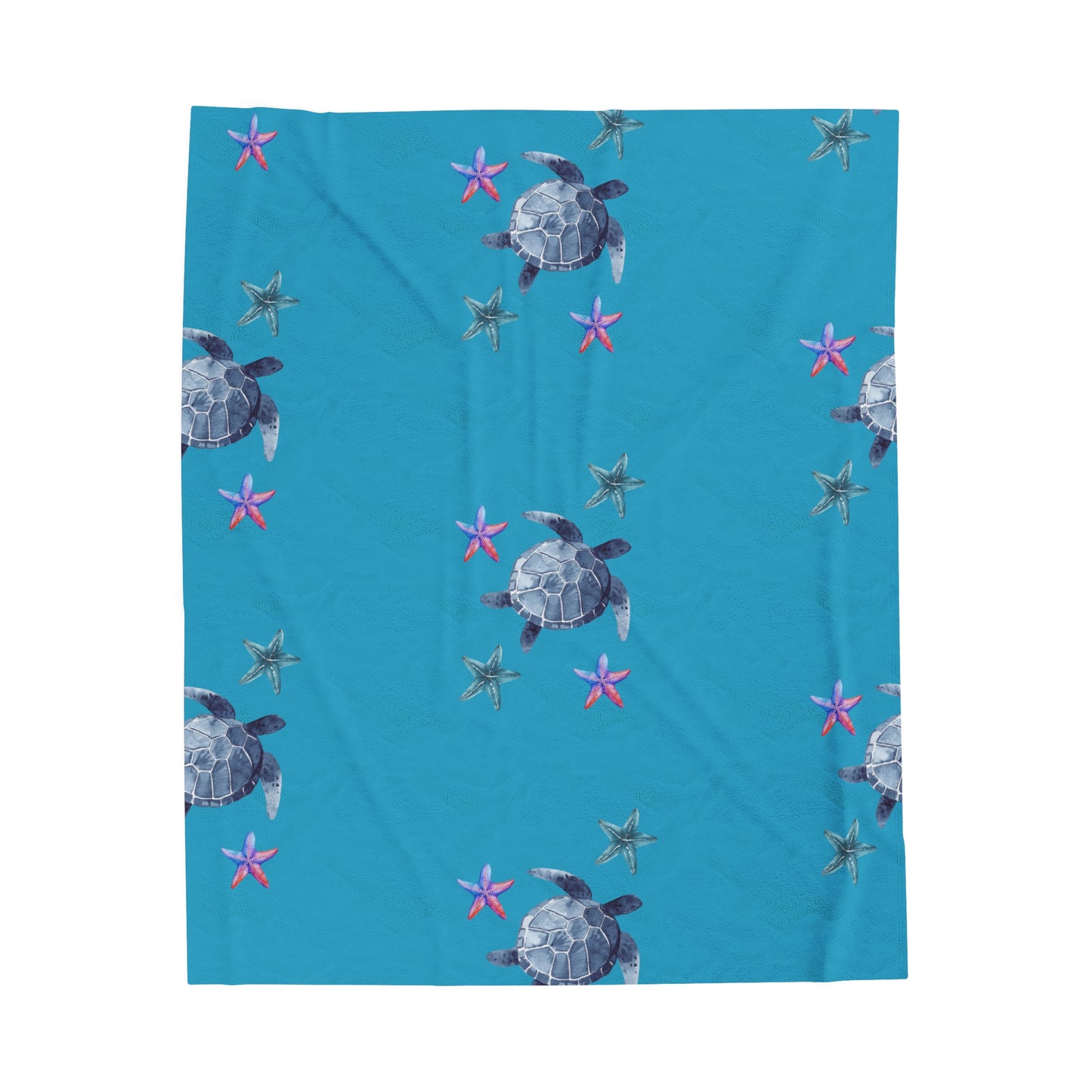 Velveteen Plush Turtle Blanket