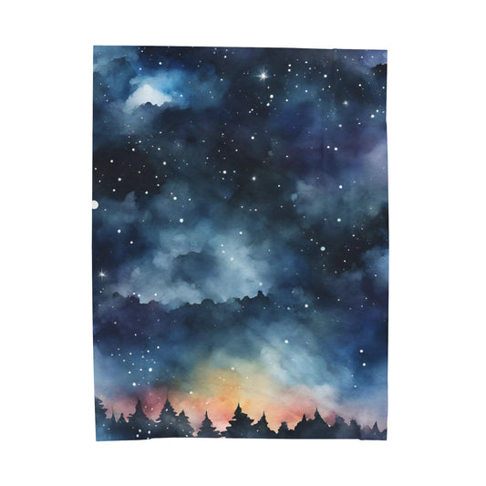 Starry Night Velvet Blanket