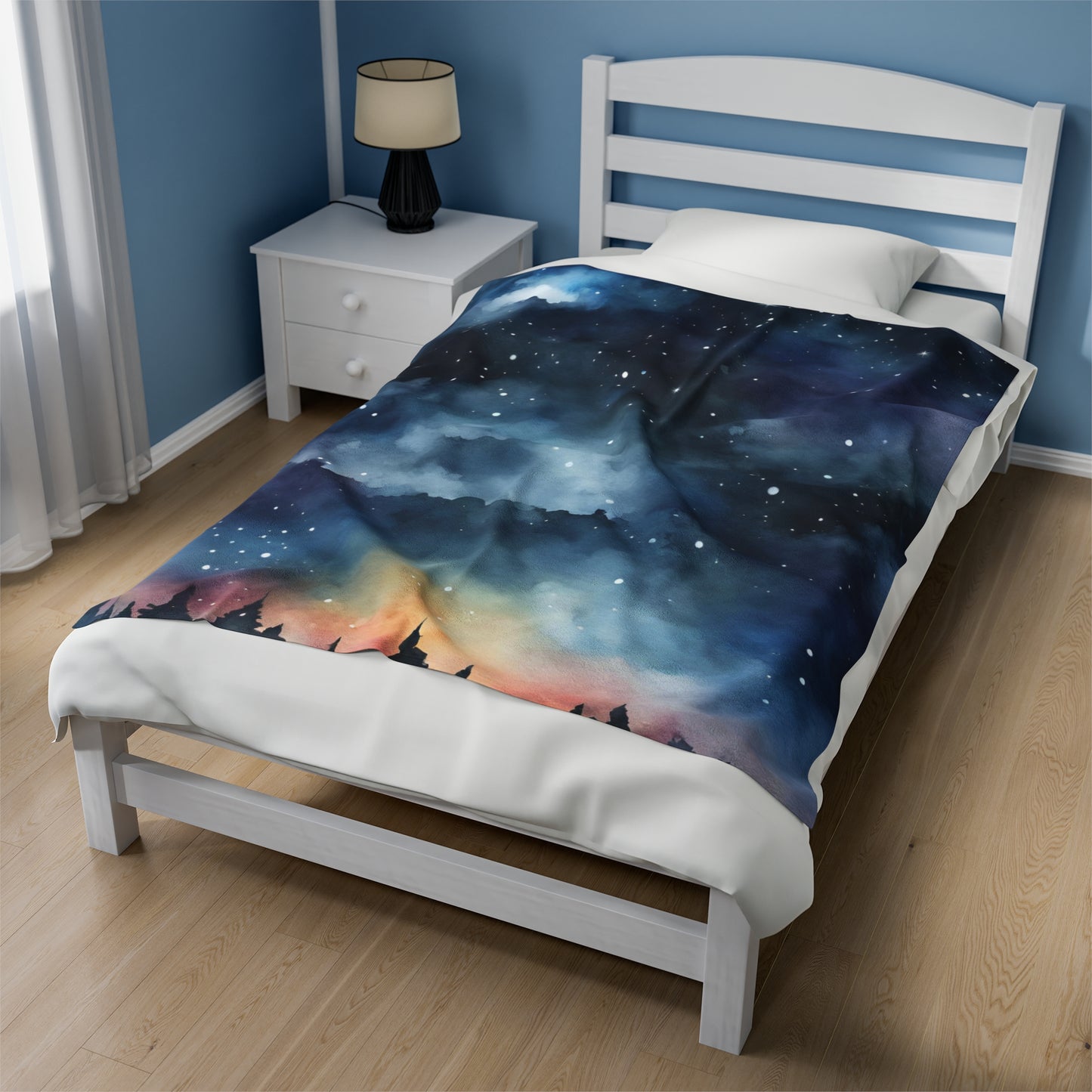 Starry Night Velvet Blanket