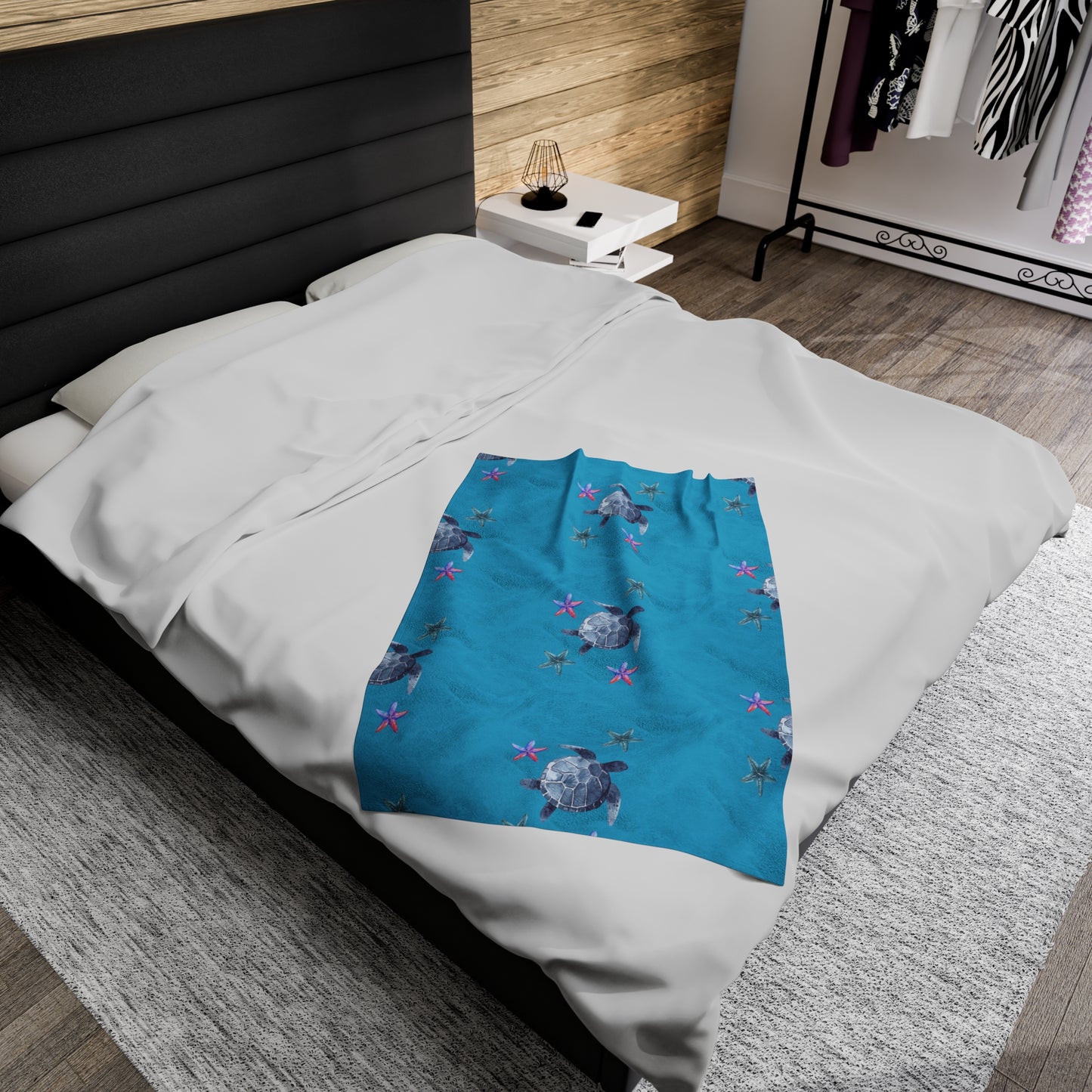 Velveteen Plush Turtle Blanket